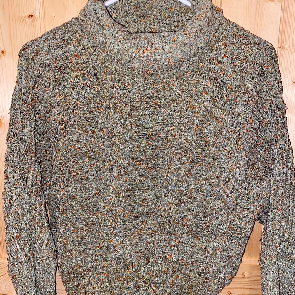 Cropped Turtleneck Sweater